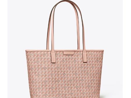 Tory Burch- Small Ever-Ready Zip Tote (Winter Peach) Supply