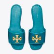 Tory Burch- Eleanor Slide - Bayberry Blue Online Hot Sale