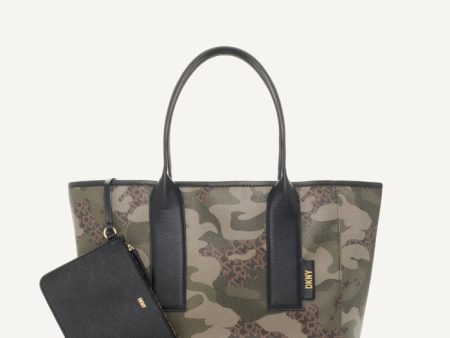 DKNY- Grayson Large Tote (Camo Black) Fashion