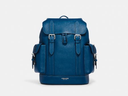 Coach- Hudson Backpack (True Blue Silver) Sale