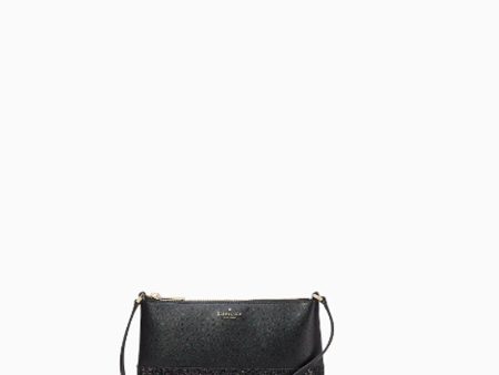 Kate Spade- Flash Glitter Crossbody (Black) Sale