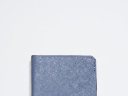 Calvin Klein- Saffiano Leather Slim Bifold Wallet - Crayon Blue Sale