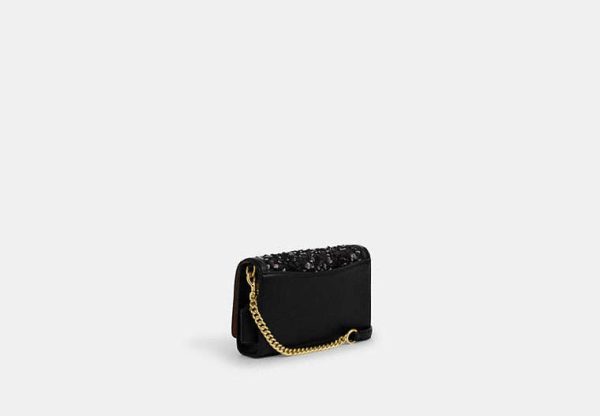 Coach- Flap Crossbody - Gold Black on Sale