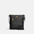 Coach- Mini Rowan File Bag - Gold Black Discount