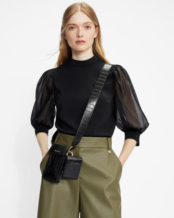 Ted Baker-Organza oversized sleeve top Discount