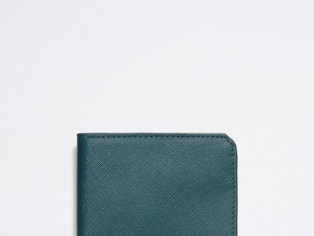 Calvin Klein- Saffiano Leather Slim Bifold Wallet - Ponderosa Pine Hot on Sale