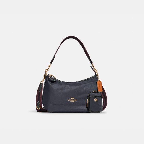 Coach- Ellis Shoulder Bag (Gold Black Multi) on Sale