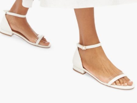 Justfab- Gabbi Minimalist Sandal (Bone) Hot on Sale