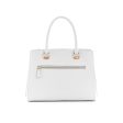 Guess- Alexie Logo Girlfriend Satchel (White Multi) Online