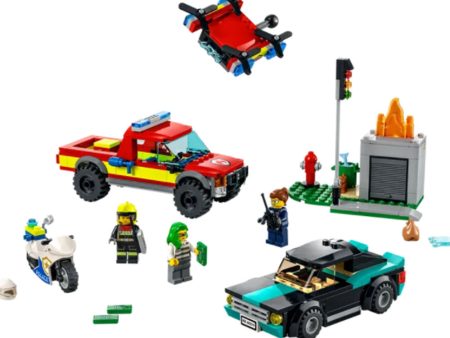 Lego- Fire Rescue & Police Chase Cheap