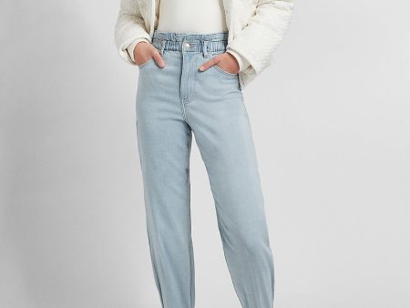 Express- Super High Waisted Knit Elastic Waist Supersoft Jogger Jeans Hot on Sale