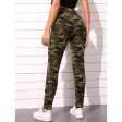 Romwe- Camo Print Drawstring Waist Pants Sale