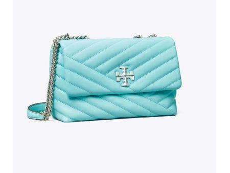 Tory Burch- Small Kira Chevron Convertible Shoulder Bag (Light Celeste) Sale