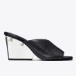 Tory Burch- Asymmetrical Heeled Mule Sandal - Perfect Black Online