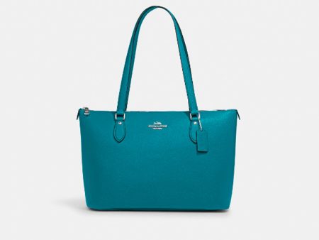 Coach- Gallery Tote (Silver Teal) For Sale