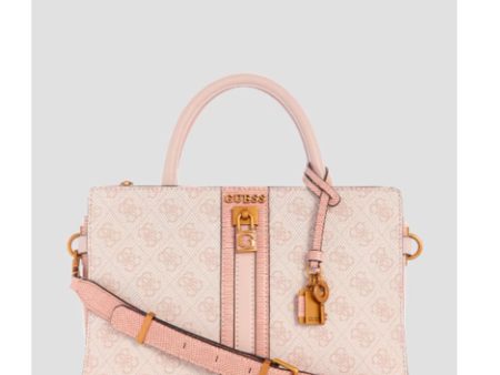 Guess- Ginevra Logo Elite Society Satchel (Blush logo) Online