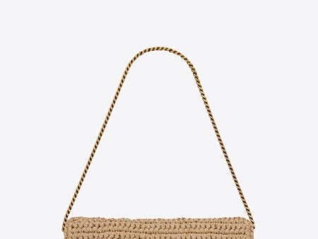 Yves Saint Laurent- KATE 99 CHAIN BAG WITH TASSEL IN RAFFIA Online Sale