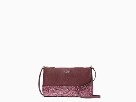 Kate Spade- Flash Glitter Crossbody (Cherrywood) Online Sale