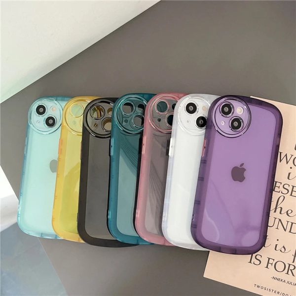 Transparent Colored Case For iPhones Discount