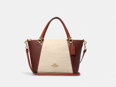 Coach- Kacey Satchel (Gold Natural Multi) For Sale