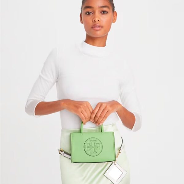 Tory Burch- Mini Ella Bio Tote (Mint Leaf) For Cheap