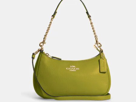 Coach- Teri Shoulder Bag - Im Chartreuse For Sale