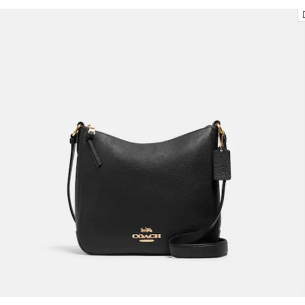 Coach- Ellie File Bag - Gold Black Online now