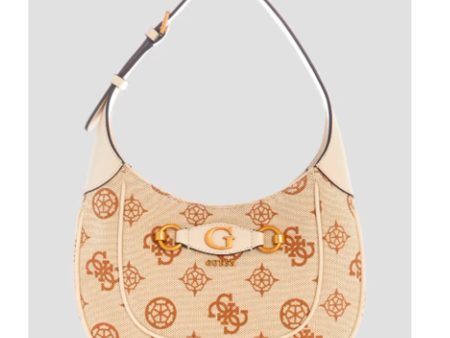 Guess- Izzy Logo Hobo Bag (Orange Bright Orange) Online Hot Sale