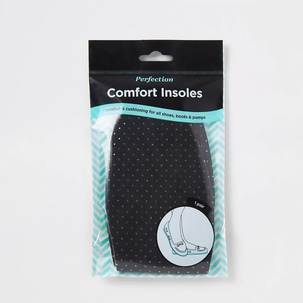 River Island-Black comfort insoles Supply