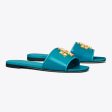 Tory Burch- Eleanor Slide - Bayberry Blue Online Hot Sale