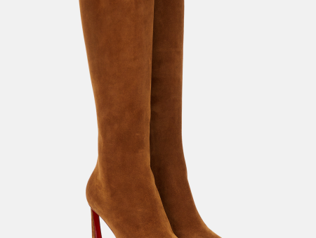 Christian Louboutin Suede Knee-High Boots Fashion