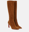 Christian Louboutin Suede Knee-High Boots Fashion