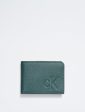 Calvin Klein- Pebble Leather Slim Bifold Wallet - Ponderosa Pine Hot on Sale