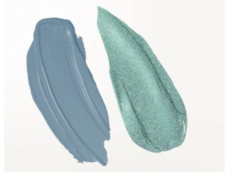 Stilacosmetics- Double Dip Suede Shade & Glitter & Glow Liquid Eye Shadows (Beach Wave) on Sale