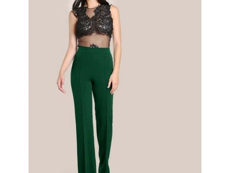 Romwe- High Rise Piped Dress Pants Online Sale