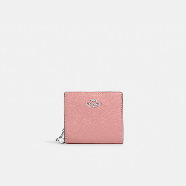 Coach- Snap Wallet (Silver Light Pink) For Discount