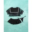 Romwe- 4pack Mesh School Girl Costume Sale