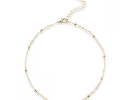 Zaful- Faux Pearl Collarbone Necklace - Golden Sale