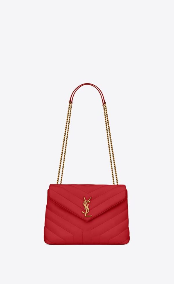 Yves Saint Laurent- LOULOU SMALL CHAIN BAG IN MATELASSÃ‰  Y  LEATHER Online Hot Sale