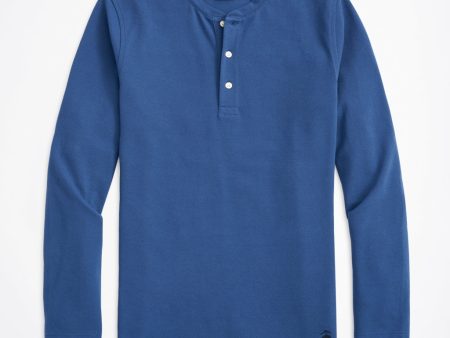 Brooks Brothers- Cotton Pique Henley For Sale