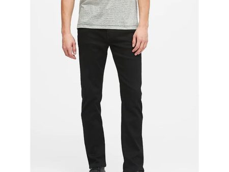 Banana Republic- True Black Slim LUXE Traveler Black Jean For Discount