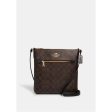 Coach- Rowan File Bag In Signature Canvas - Im Brown Black Sale