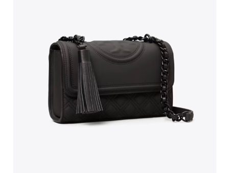 Tory Burch- Small Fleming Matte Convertible Shoulder Bag (Black) on Sale