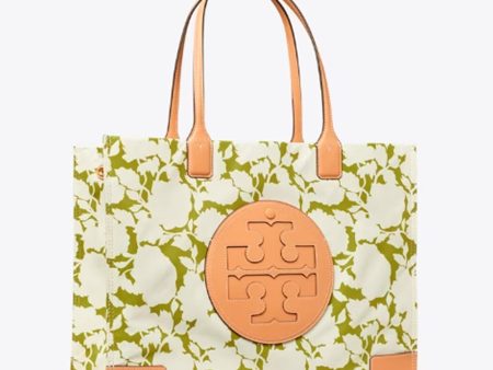 Tory Burch- Ella Printed Tote (Green Bold Flower) Fashion