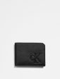 Calvin Klein- Pebble Leather Slim Bifold Wallet - Black Beauty Cheap