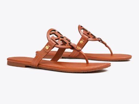 Tory Burch- Miller Sandal, Leather - Vintage Vachetta Online Hot Sale