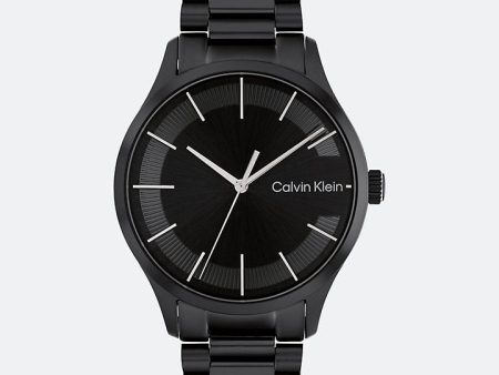 Calvin Klein- C Logo 40mm Watch - Black Discount