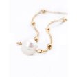 Zaful- Faux Pearl Collarbone Necklace - Golden Sale