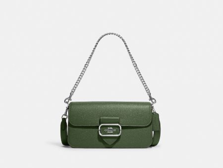 Coach- Morgan Shoulder Bag (Silver Dark Sage) Online