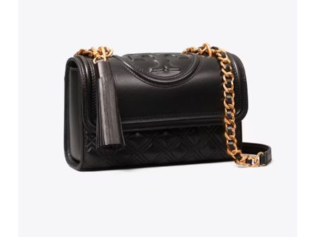 Tory Burch- Small Fleming Convertible Shoulder Bag (Black) Online